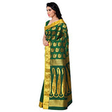 Varkala Silk Sarees Silk Kanchipuram Saree With Blouse Piece (SS3110PG_Pakistani Green)