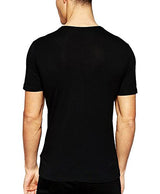 Adro Men's Round Neck Cotton T-Shirt (Black)&nbsp;(RNR-M-STO-BL-L)