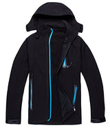 Zestway Women's Winter Warm Mountain Windproof Fleece Jacket Softshell Coat Blue XL