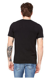 THE ARCHER MEN'S V NECK BLACK T SHIRT (Large)
