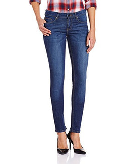 Allen Solly Women's Skinny Jeans (AWDN316C06105_Medium Blue Solid_28)