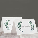MAGJUCHE Green Leaves Thank You Note Cards - 32 Cards - with White Envelopes