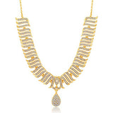 Sukkhi Incredible Gold Plated AD Necklace Set For Women