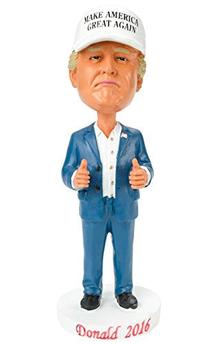 Donald Trump Bobblehead - Make America Great Again - White Hat Version - Limited Edition