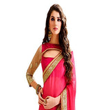 Sargam Fashion Women's Georgette Saree (SRMBPINKCORD_Pink)
