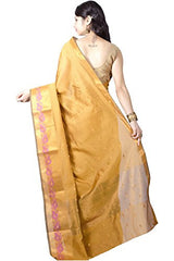 Chandrakala Women's Faux Banarasi Silk Saree (9178_Gold)