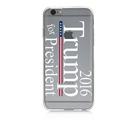 Clear Protective TPU Phone Case Trump for President UV Print Rubber Case for iPhone 6s