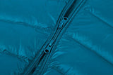 Cloudy Arch Women's Winter Outwear Light Down Coat Hooded Jacket NCK, Acid Blue, US XL, Asian XXXL