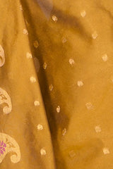Chandrakala Women's Banarasi Cotton Silk Saree(Gold)