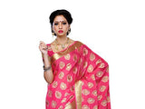Mimosa Women'S Creap Silk Saree With Blouse,Color:Gajjari(3199-2076-GAJJ)