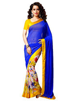 Glory Sarees Georgette Saree (Jrkangna_Blue)