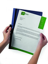 DURABLE Vinyl DuraClip Report Cover with Clip, Letter, Holds 60 Pages, Clear/Dark Blue (221407)