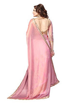 Online Fayda Cream &amp; Baby Pink Coloured Art Silk &amp; Net dazzling Saree