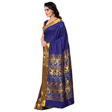 Varkala Silk Sarees Women's Art Silk Half N Half Saree(HF1101RBV_Blue &amp; Violet)
