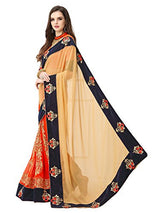 Panchratna Women's Faux Georgette Saree