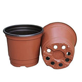 100 Pcs 4" Plastic Flower Pots Plants Nursery Pot/Pots Seedlings Plant Container Seed Starting Pots