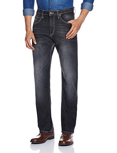 Lee Men's Cotton Sarouel Jeans (LEJN2178E_Sprayed Black_34W x 34L)