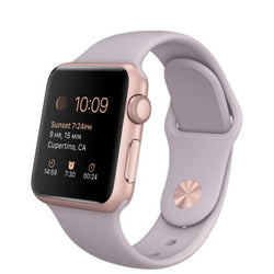 Apple Watch 38mm Aluminum Case Sport with Lavender Band, Rose Gold Body (Certified Refurbished)