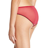 Amante Women's Silk Bikini Panty (PGLU11EBL_Beet Black_Large)