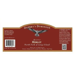 2010 Osprey's Dominion Reserve Merlot 750 mL