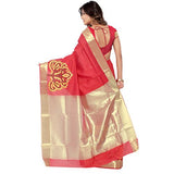Varkala Red-Banarasi Pure Cotton Silk Exclusive Resham Saree-DM2105RD