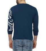 PepperClub Men's Cotton Round Neck Full Sleeve Printed Tshirt - Dragon