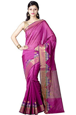 Chandrakala Women's Banarasi Cotton Silk Saree(Pink)