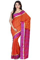 Mysore silk saree Kanchipuram silk saree (PMB002 ORANGE MEGANTHA)