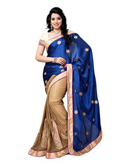 Four Seasons Satin Zari Saree (FS5030_Blue)