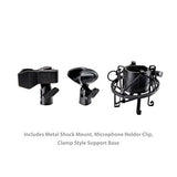 PYLE PRO PMKSH04 Universal Table Clamp Pro Boom Shock Microphone Mount