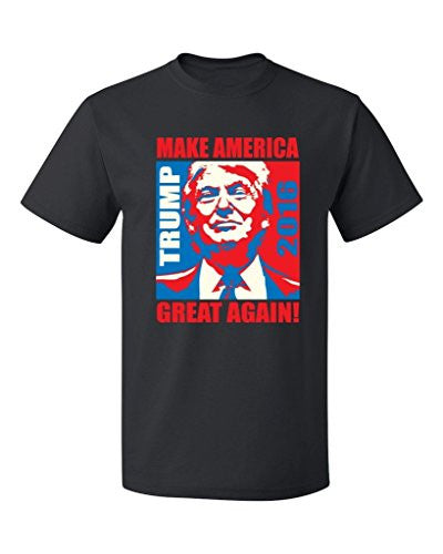P&B Make America Great Again Trump 2016 Men's T-shirt, M, Black
