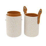 Imported Cosmetics Makeup Brushes Cup Holder Travel Case Brush Organizer - Light Gold