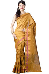 Chandrakala Women's Faux Banarasi Silk Saree (9178_Gold)