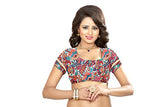 Livie Women's Georgette Sarees Party Wear/Fancy Georgette Sarees/Printed Georgette Sarees - Arctic Blue