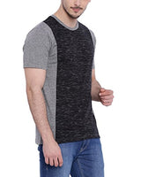 Campus Sutra Men's Round Neck T-shirt (AZ17ND_RNHREC_M_PLN_CHGR_AZ_L)