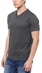 Aventura Outfitters Men's Cotton T-Shirt (AOTE29-L_Charcoal Melange)