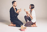 IKUKO Wooden Meditation Bench (Natural Wood) 18cm