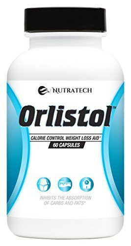 Nutratech Orlistol Calorie Control Weight Loss Aid, 725 mg, 60 Capsules