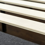 Zinus Upholstered Button Tufted Premium Platform Bed with less than 3 Inch spacing Wooden Slat Support, Queen