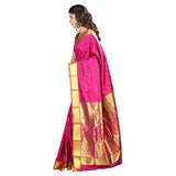 Varkala Silk Sarees Women's Art Silk Kanchipuram Saree (JP8106RNV_Pink)