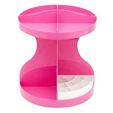 Evana 360 Degree Rotatable Cosmetics Plastic Makeup Storage Two Layer Multifunctional Makeup Cosmetic Organizer