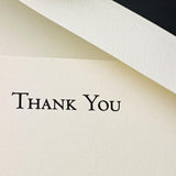 Crane & Co. Black Hand Engraved Thank You Cards (CT3302)