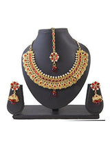 Sukkhi Artistically Gold Plated AD Necklace Set For Women