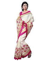 E-Vastram Women's Other Saree (ANGOORI6_Beige_Free Size)