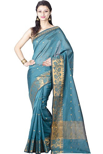 Chandrakala Women's Faux Banarasi Silk Saree (9410_Green)