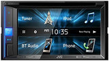 JVC KW-V25BT Double DIN in-Dash Bluetooth CD/DVD/AM/FM/Digital Media Car Stereo Receiver w/ 6.2" Touchscreen, Pandora, Spotify and iHeartRadio Control + HD Backup Camera