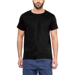 Aventura Outfitters Men's Round Neck Half Sleeve Multi Color Solid T-Shirts- Pack of 4 - L (AO11-L)