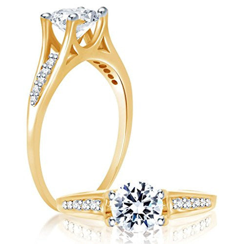 Sukkhi Eye-Catchy Two Tone CZ Ring for Women