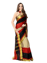 Glory Sarees Women's multi color saree jari101