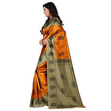 e-VASTRAM Womens Art Mysore Printed Silk(NS1A_yellow)